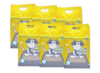 臭味滾寵物環境清潔專家｜2.0mm細抗臭豆腐砂X1箱(6包)